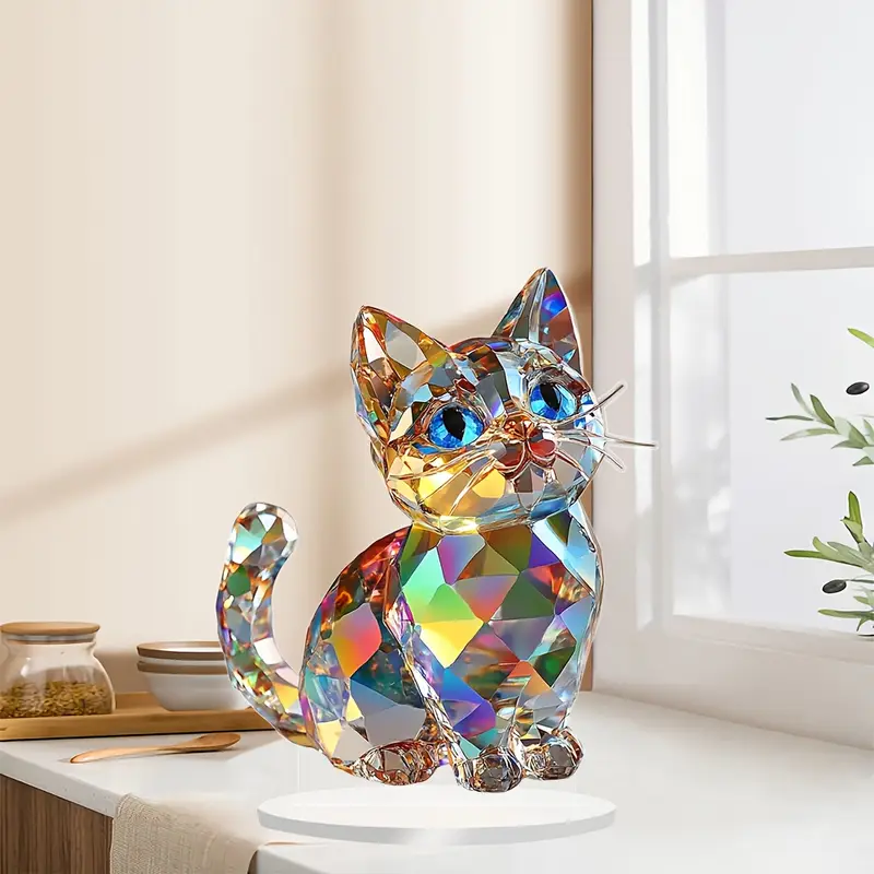 🐱Limited Time Sale-SAVE 50% OFF - Colorful Kitten Desktop Standing Decoration