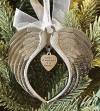 Christmas Memorial Angel Wing Shape Pendant Christmas Tree Ornament