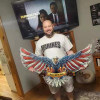 🔥Handmade Bald Eagle with Flag Wings-Buy 2 Get Free Shipping