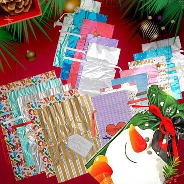 (🎅EARLY XMAS SALE - 50% OFF) Drawstring Christmas Gift Bags (10 Sets) - BUY MORE SAVE MORE