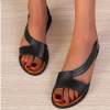 Big Sale💥- Fish-mouth Rivet Open Toe Flat Sandals