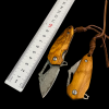 Soybean Damascus Steel Mini Pocket Knife