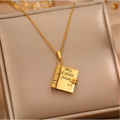 🎁TikTok Last Day Sale - 70% OFF🔥My Little Star Book Necklace for Daughter, Birthday Day Gift Graduation Jewelry of Love