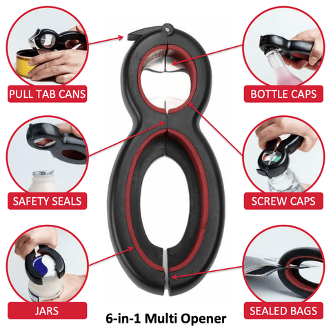 🔥🔥Hot Sale 48% OFF - 6-In-1 Multi Opener(BUY 3 GET 2 FREE&FREE SHIPPING)