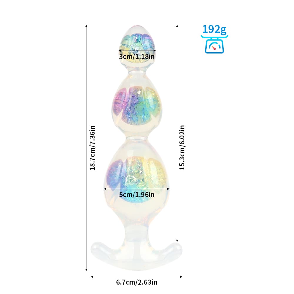 Ear Three Crystal Butter Plug