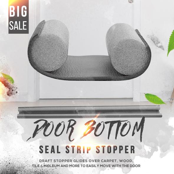 (🔥Hot Summer Sale - 50% OFF)Door Bottom Seal Strip Stopper,Buy 2 Get Extra 20% OFF