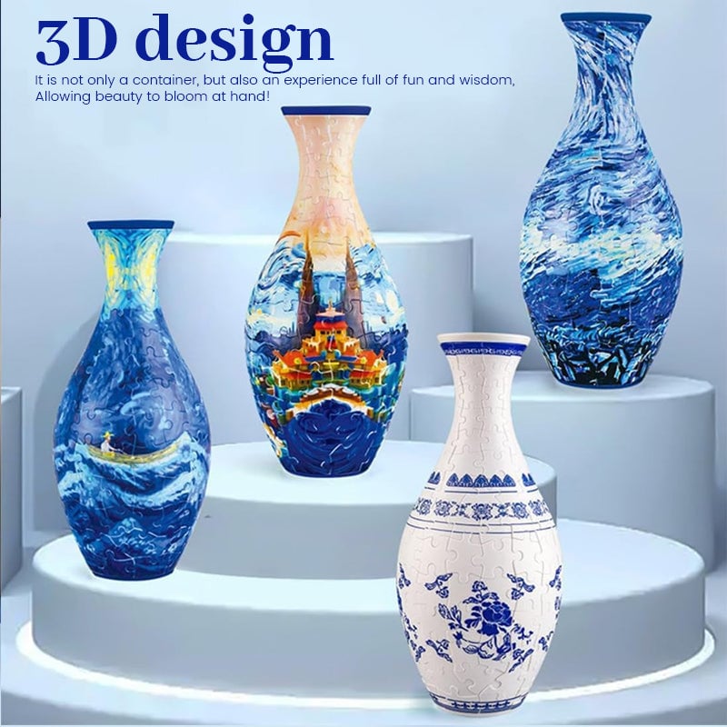 💕Mother's Day Hot Sale 60% OFF🔥3D Art Puzzle Vase, Buy 2 Free Shipping!