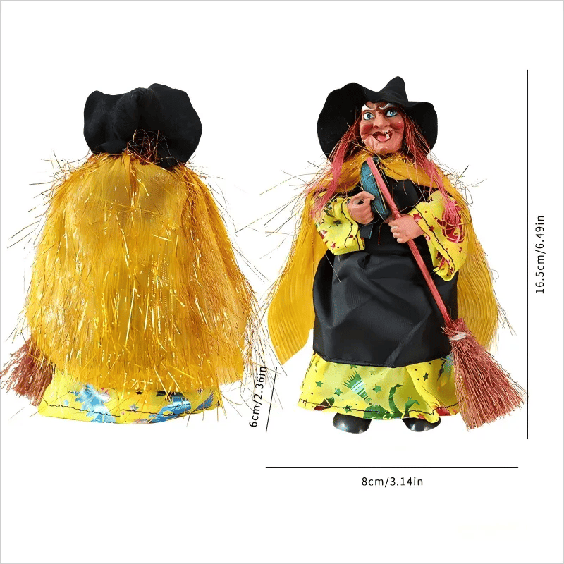 🎁TikTok Last Day Sale - 70% OFF🧙🧹Halloween Witch Doll Statue Decor Desktop