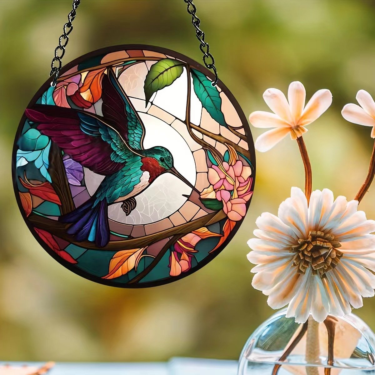 (🎉Last Day Promotion 50% OFF) Handmade Skull Stained Glass Window Hangings