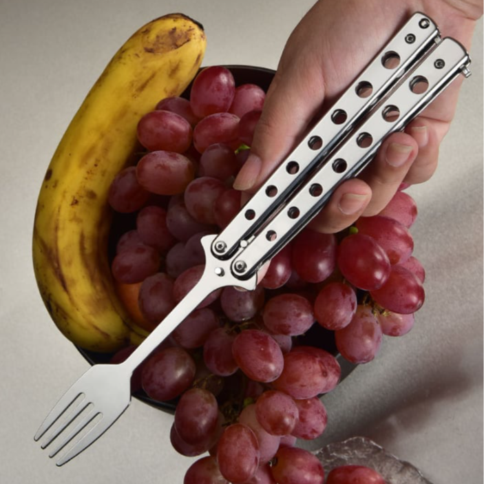 Last Day 49% OFF🦋Butterfly-Style Folding Spoon & Fork