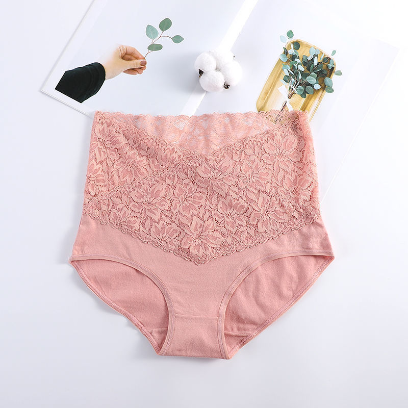 Friashion®[Buy 1 Get 5(5pcs)]Women's High Waist Cotton Lace Panties