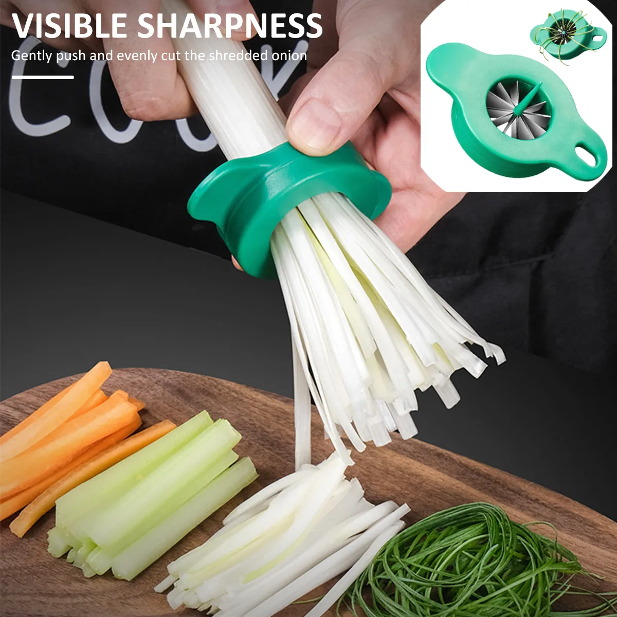 (🔥Last Day Promotion- SAVE 48% OFF)Scallion Easy Shredder(buy 2 get 1 free now)
