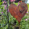 (🎁2024 New Year Hot Sale🎁)A Rusted Heart Stake in the Garden