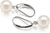 PAVOI Sterling Silver Simulated Shell Pearl Earrings Leverback Dangle Studs