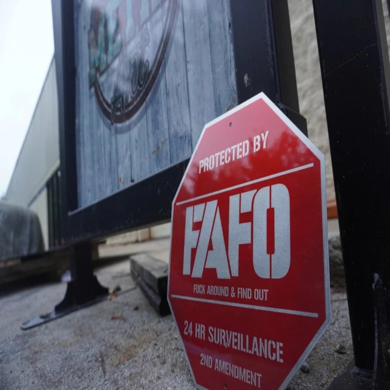 🔥Last Day 49% OFF🛑 FAFO Security Sign