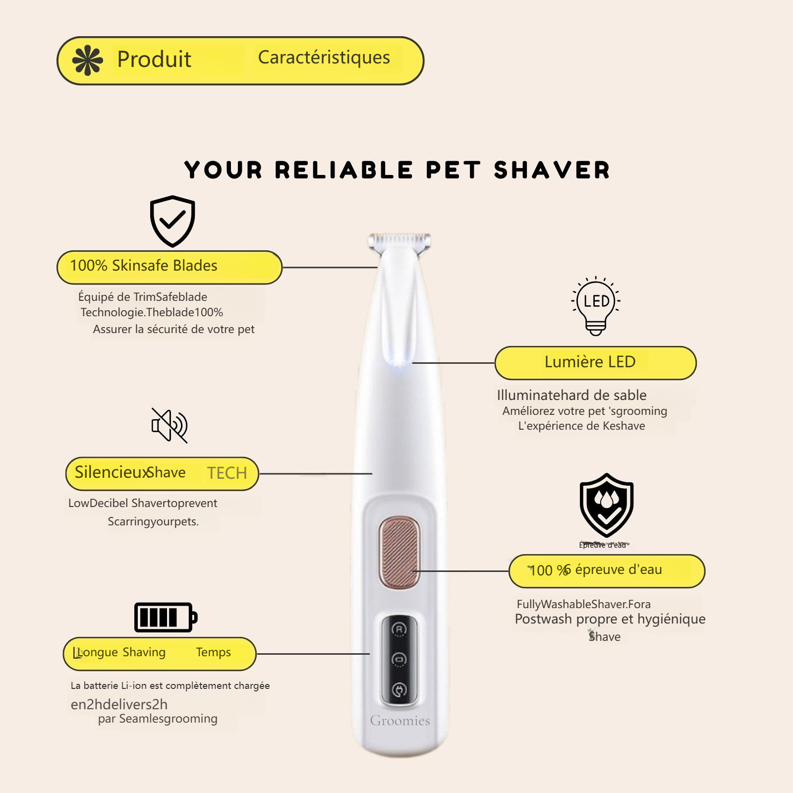 Vente chaude - 65% de réduction🔥🔥Rasoir pour animaux de compagnie🐾