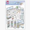 Sticker Play Scenes, Make A Grocery Store|Library|Buffet|Bakery|Bathroom|Panda Room