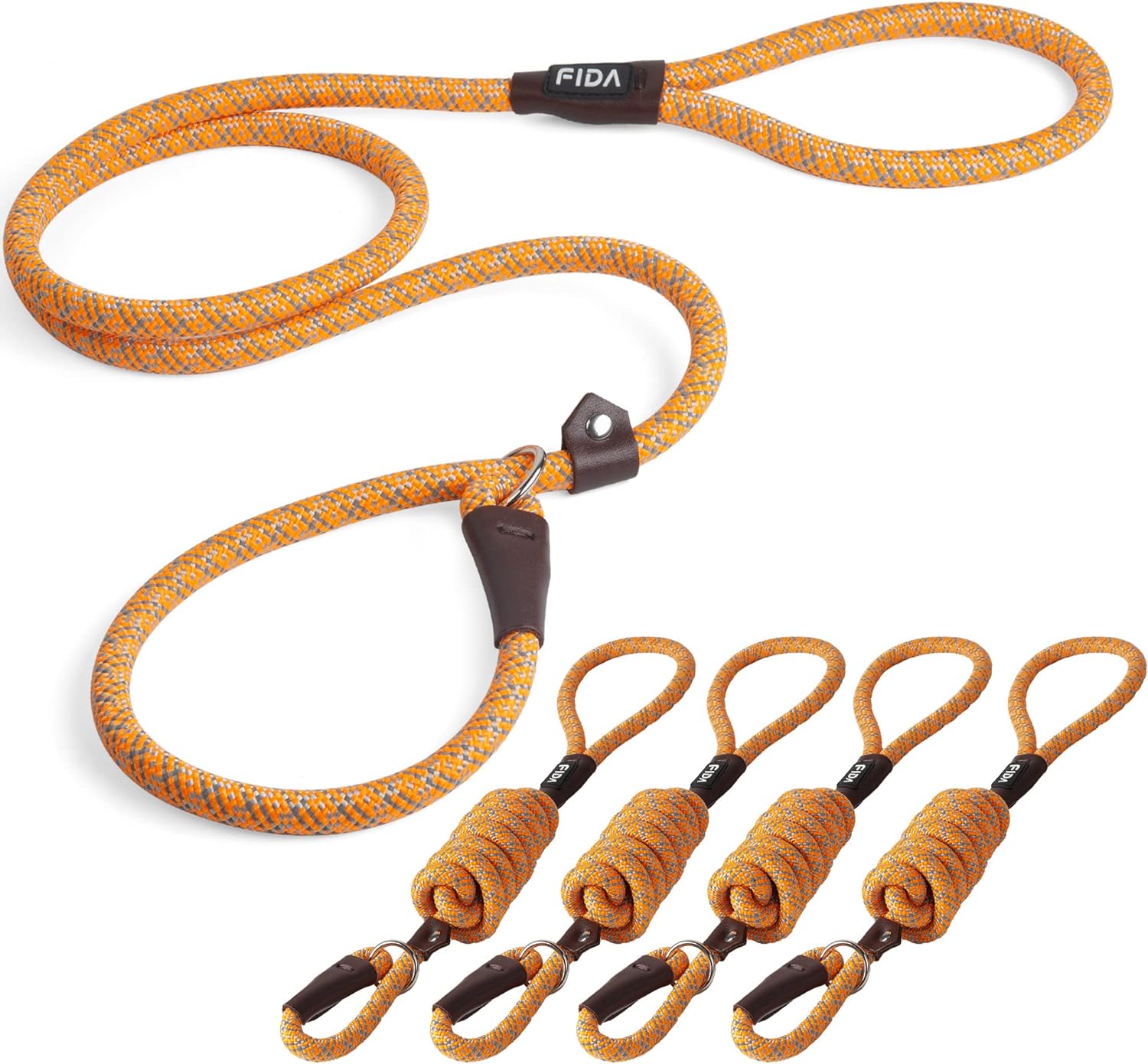 Fida Durable Slip Lead Dog Leash, 6 FT x 1/2