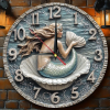 Vintage Mermaid Wall Clock