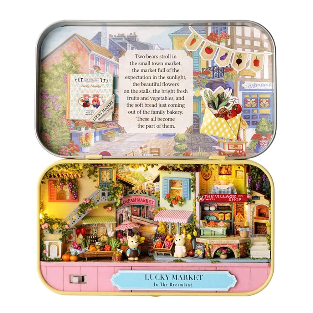 💥LAST DAY SALE 50% OFF💥Miniature Theater Box DIY Wooden Dollhouse Kit⚡BUY 2 FREE SHIPPING