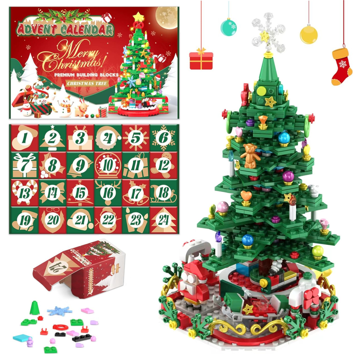 🔥2024 Christmas New Early Sale 59% Off🌲Christmas Building Blocks Ornaments