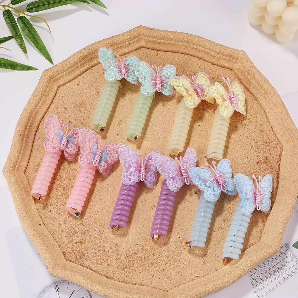 ⏰LAST DAY SALE 50% OFF🎀Butterfly Telephone Wire Hair Bands