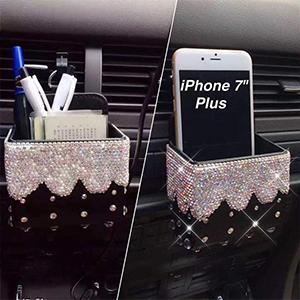 Bling Bling Car Cellphone Storage Box