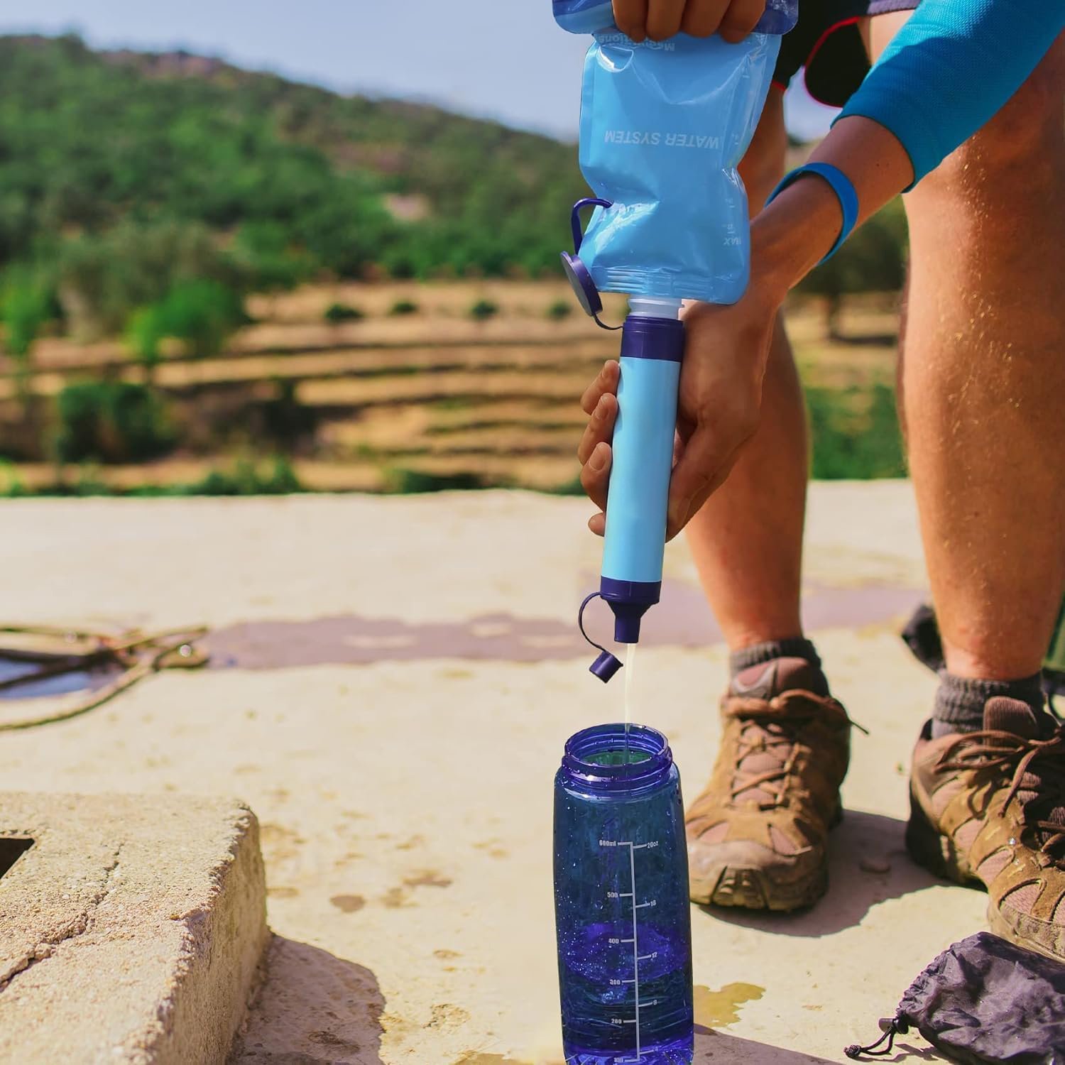 🏆Flash Sale⚡ 50K+ SOLD! Almost Gone-💥Personal Straw Water Filter for Camping, Hiking, Survival, Emergency, Travel,Best gifts