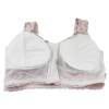 Front Zipper Wireless Flower Bra