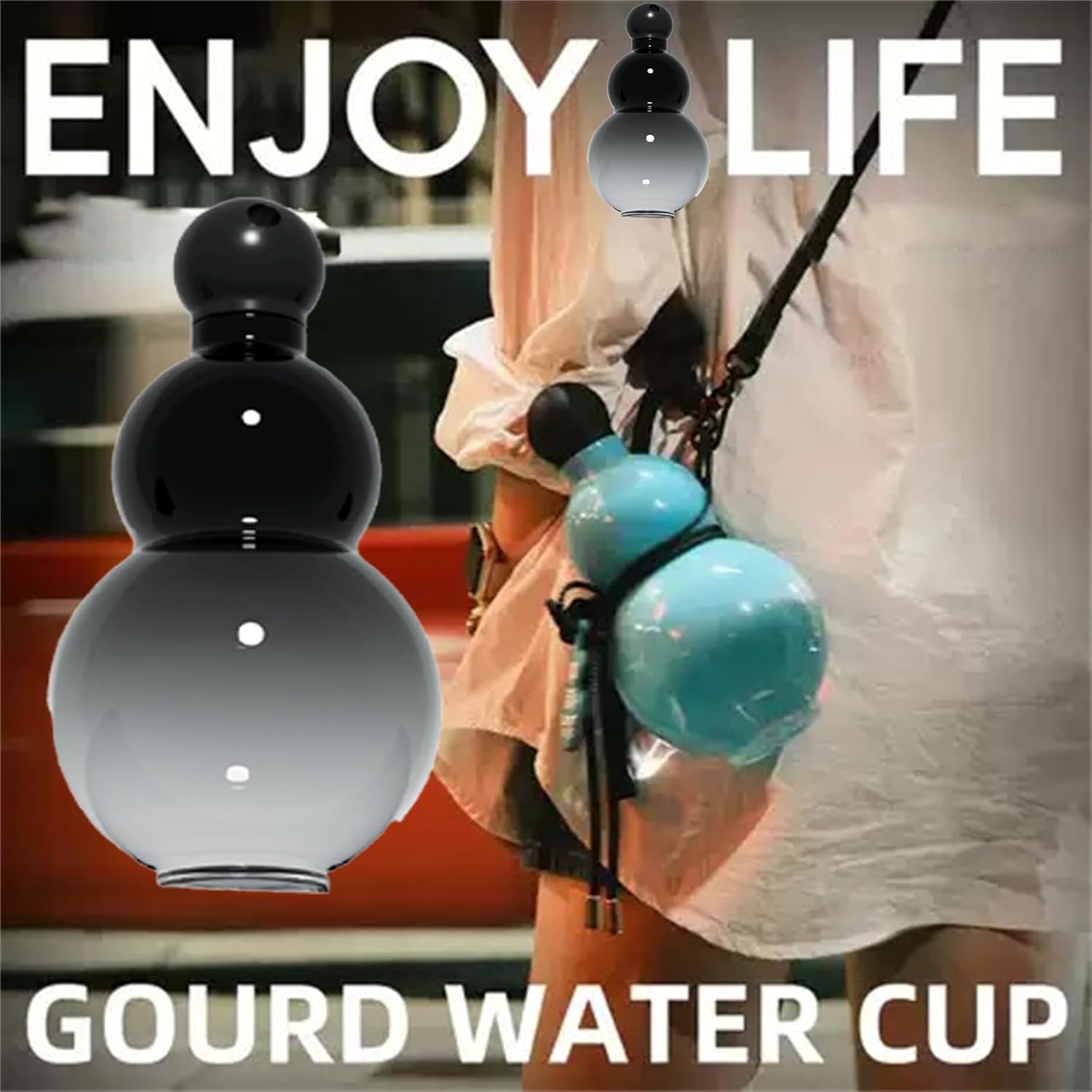 TikTok Last Day Promotion -60% OFF🎉Gourd Water Bottle 30oz Chinese Retro-Inspired