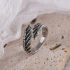 925 Sterling Silver Angel Feather Rings