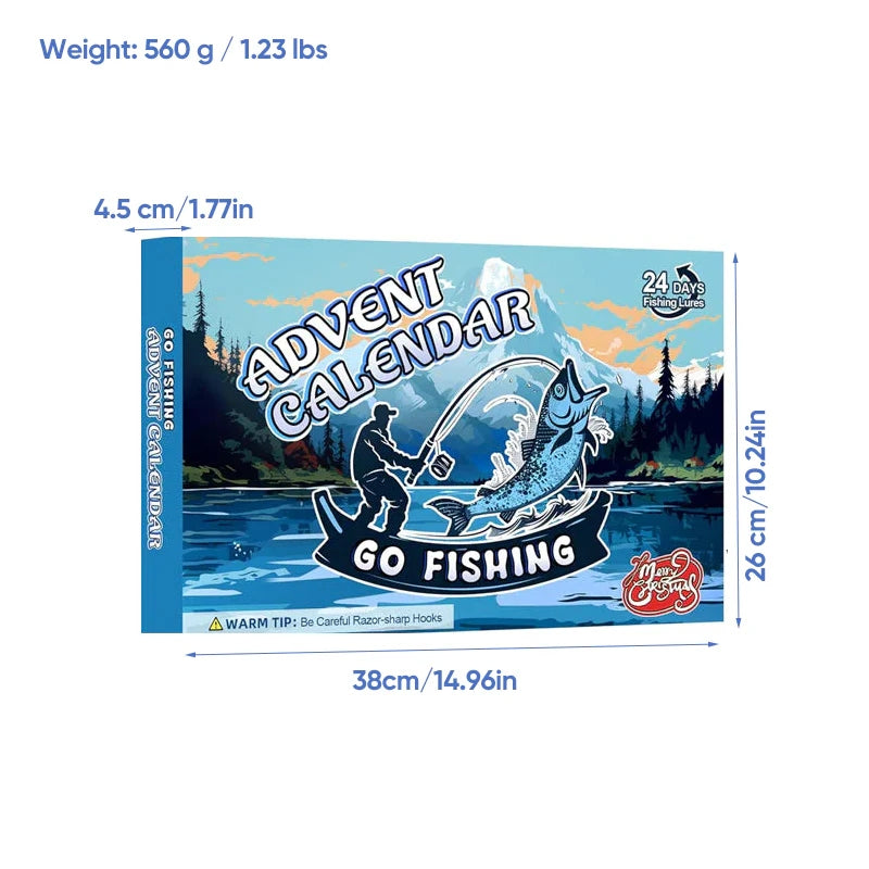 🎄🎅Early Christmas Promotion 49% OFF 🎣24 Days Christmas Countdown Fish Tackle Set