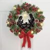 (🎅EARLY XMAS SALE - Buy 2 Get Extra 10% OFF)Lighted Nativity Scene Christmas Wreath