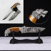 FANTASY ANIMAIL HEAD Pommel Fixed Blade MEDIEVAL DAGGER Collectible