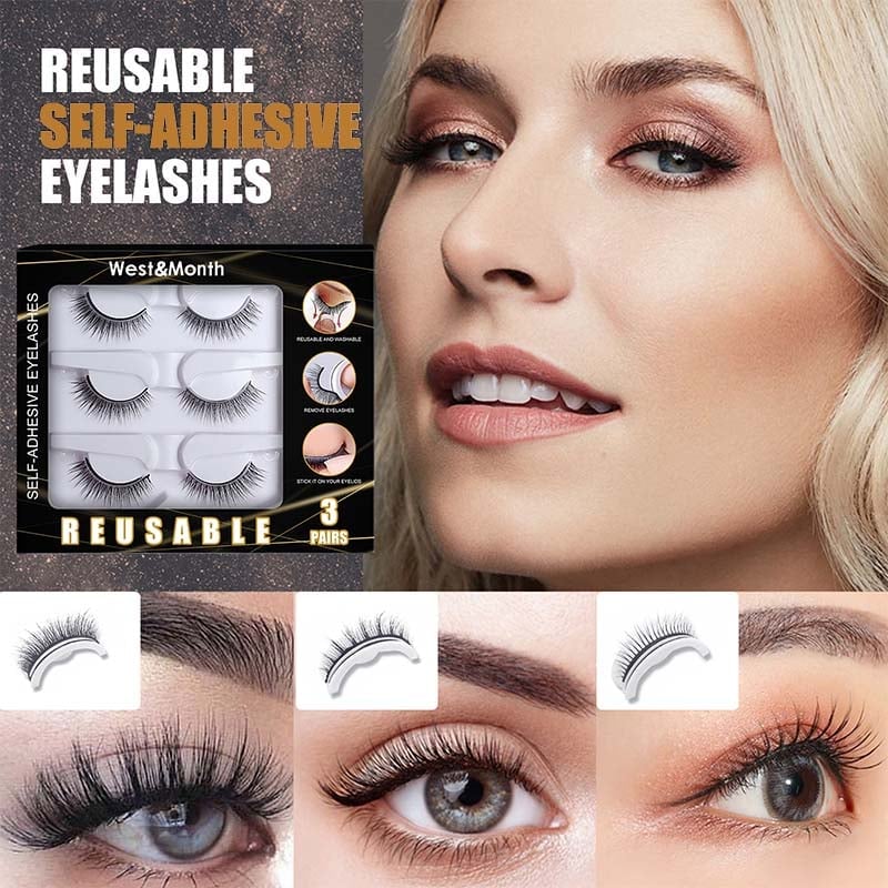 🔥Last Day Only $9.99🔥Reusable Self Adhesive Eyelashes - BUY 3 GET 2 FREE