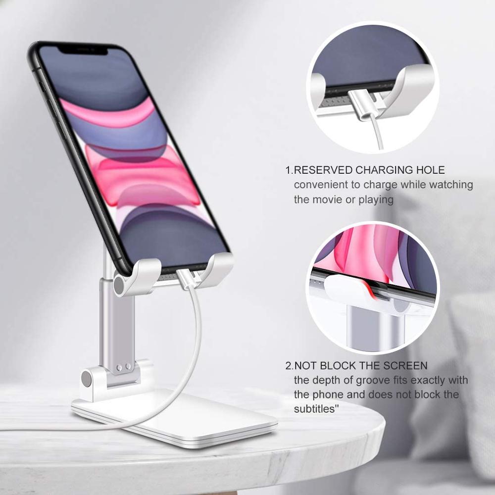 (🔥Mother's Day Deals - 50% OFF TODAY)Foldable Aluminum Desktop Phone Stand(BUY 2 GET FREE SHIPPING)