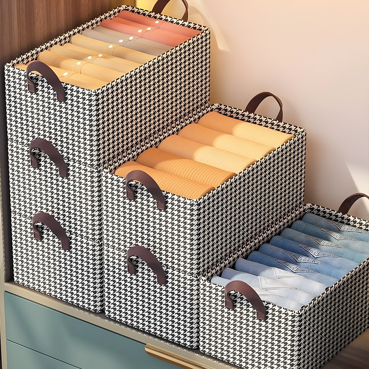 🏆Faltbarer Jeans-Organizer für den Schrank