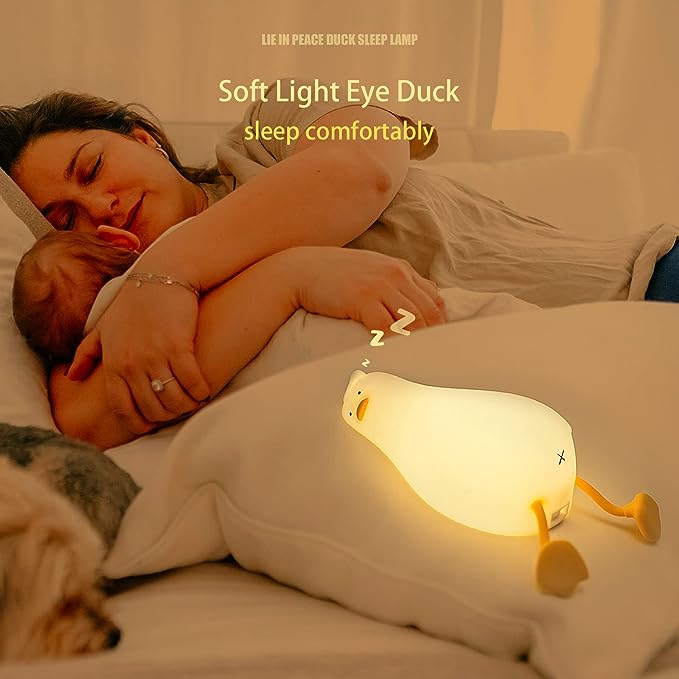 (🌲Early Christmas Sale- 50% OFF) Lying Flat LED Squishy Duck Lamp - Buy 2 Free Shipping