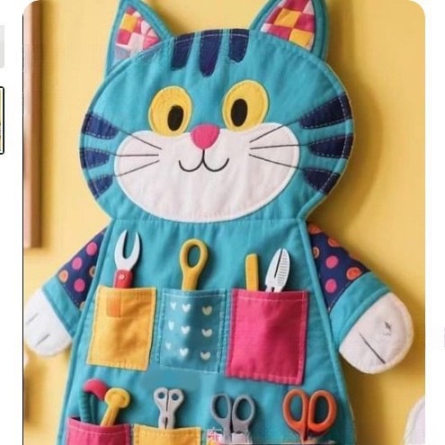 🔥Last Day Promotion 50% OFF🔥Cat Wall Organizer Sewing Template