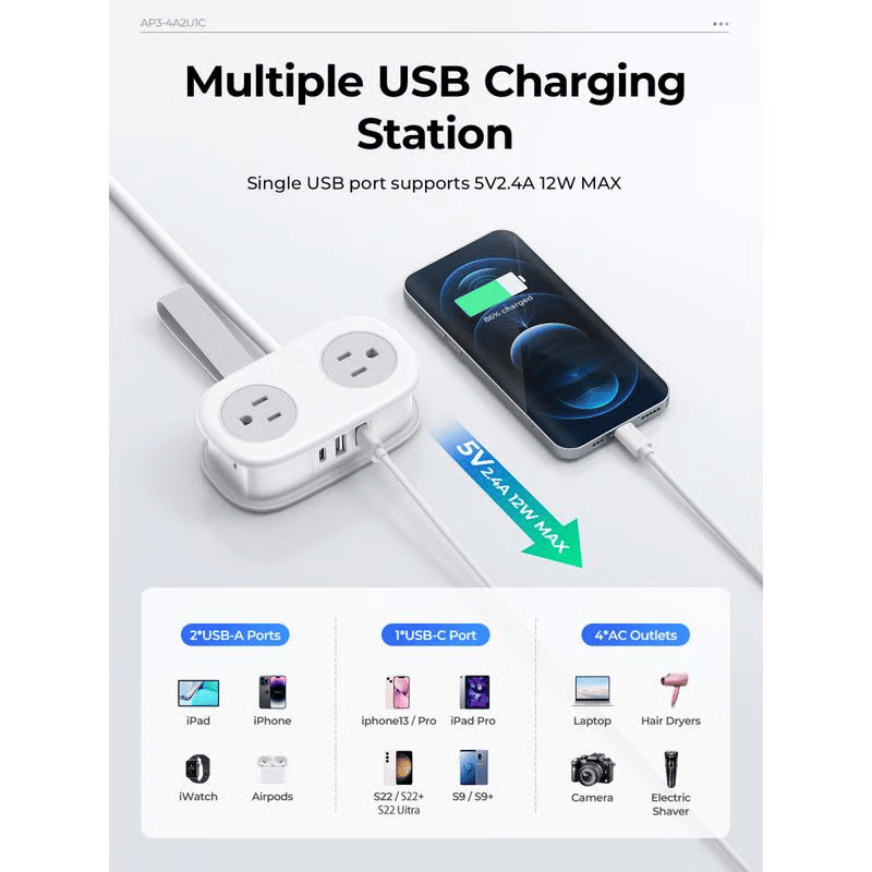 🔥Last Day Promotion 50% OFF🔥Travel Power Strip