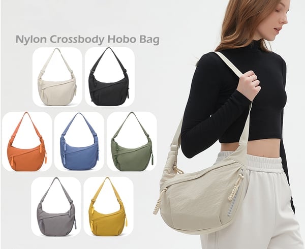 🎉Letzter Tag 49% Rabatt🔥Modische Umhängetasche aus Nylon in Unifarbe