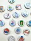🔥Last Day Promotion 50% OFF🔥Whole Set of Button Fridge Magnets