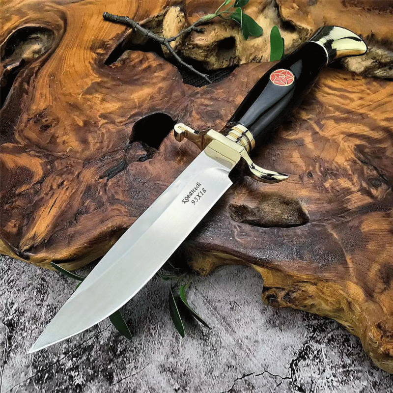 Second generation outdoor self-defense fruit eating meat barbecue straight knife