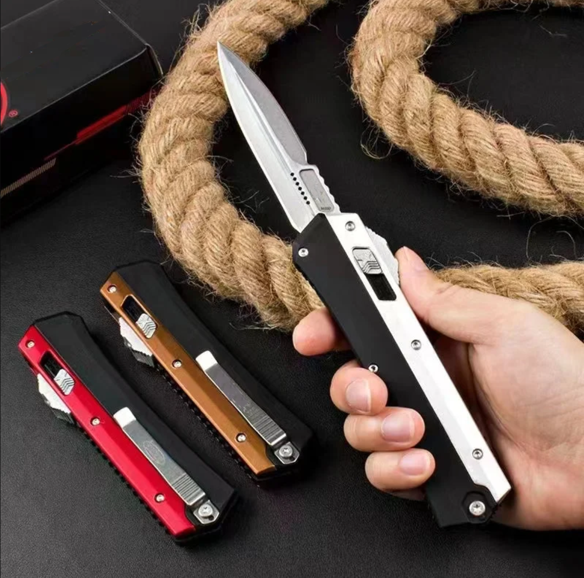 Light Weight High Quality Tri-Sided X-Button Firing Switch Knife