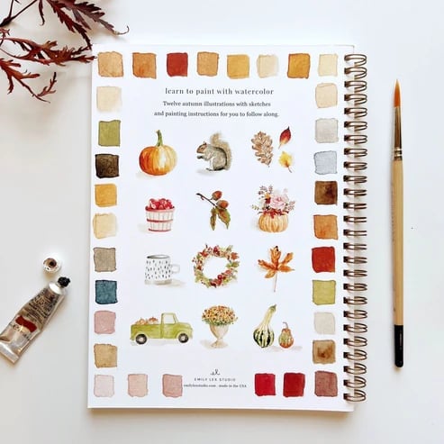 🖼️Beginner-Friendly💕 Watercolor Workbook