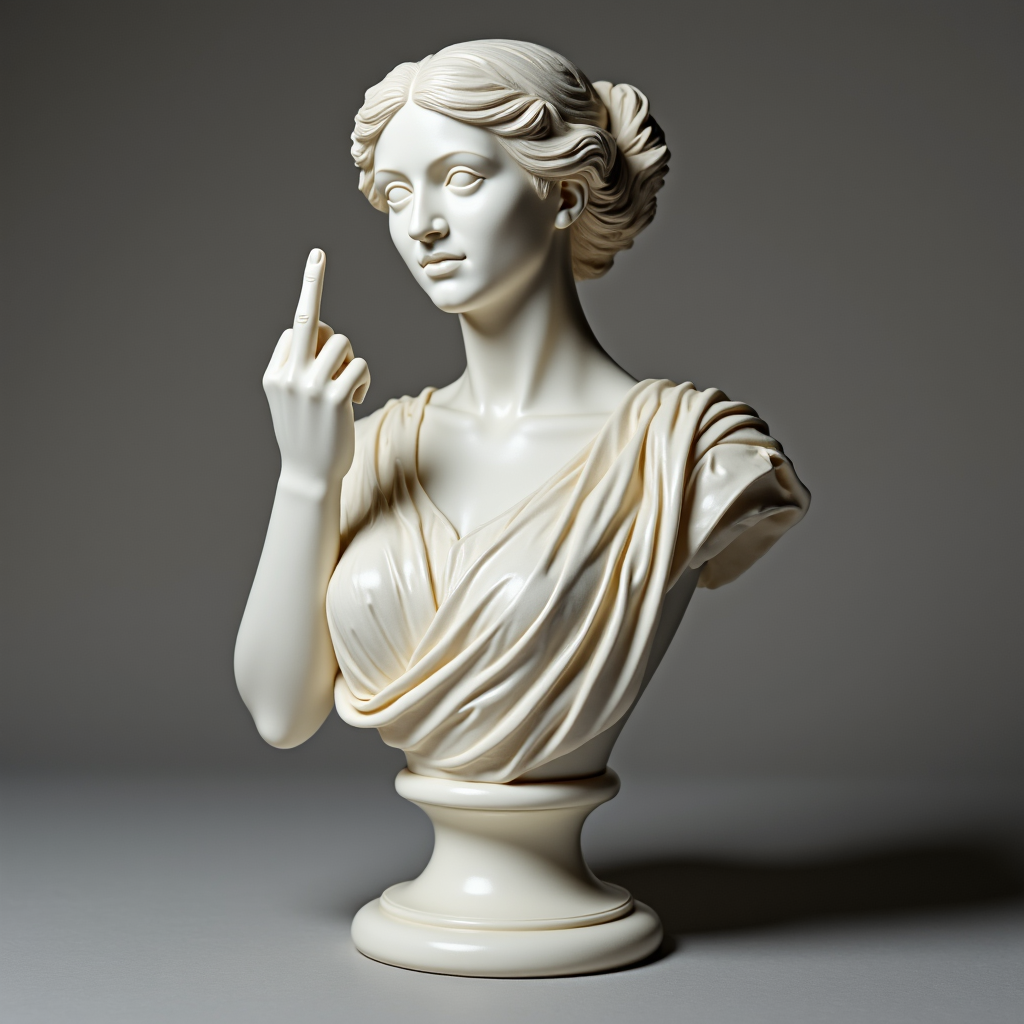 🔥Middle Finger Witch Statue