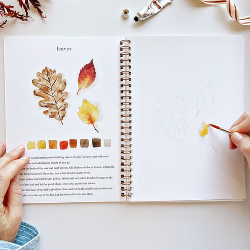 🔥LAST DAY 55% OFF - 🖼️Beginner-Friendly💕 Watercolor Workbook