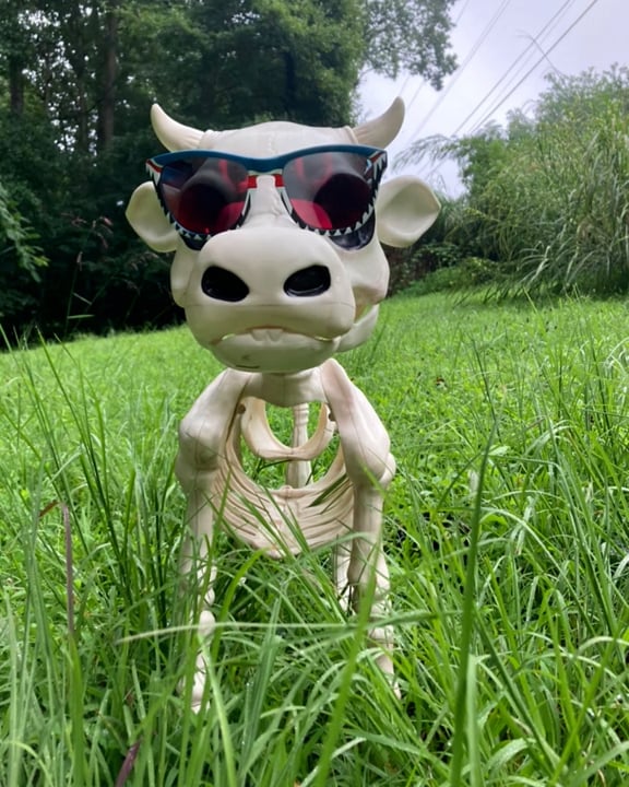 🐮💀Handmade Cow & Horse Skeleton Halloween Decorative Prop