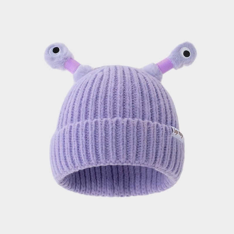 🔥Last Day Promotion - 70% OFF🎁Winter Parent-Child Cute Glowing Little Monster Knit Hat👽