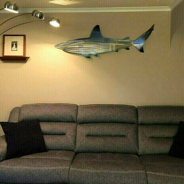 49% OFF - 🦈 Metal Shark Art Wall Decor